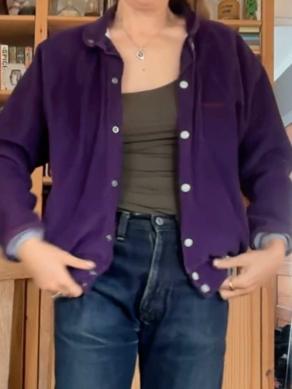 vintage purple corduroy jacket